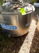 ALFA LAVAL , 650L, S/S Jacketed Farm Tank With Twin Blade Prop , With Hinged Lid , Motor With