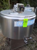 Ermicon (Packo) Aprox. 200L/52 Gal. S/S Jacketed Farm Tank with Hinged Lid, Twin Blade Prop, Motor