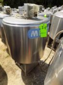 Ermicon (Packo) Aprox. 200L/52 Gal. S/S Jacketed Farm Tank with Hingd Lid, Twin Blade Prop, Motor