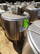 Ermicon (Packo) Aprox. 200L/52 Gal. S/S Jacketed Farm Tank with Hingd Lid, Twin Blade Prop, Motor