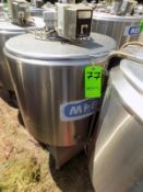 Ermicon (Packo) Aprox. 200L/52 Gal. S/S Jacketed Farm Tank with Hingd Lid, Twin Blade Prop, Motor