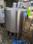 Ermicon (Packo) Aprox. 200L/52 Gal. S/S Jacketed Farm Tank with Hinged Lid, Twin Blade Prop, Motor