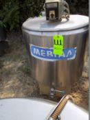 Ermicon (Packo) Aprox. 200L/52 Gal. S/S Jacketed Farm Tank with Hinged Lid, Twin Blade Prop, Motor