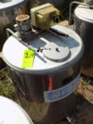 Japy Aprox. 320 L/85 Gal. Jacketed S/S Farm Tank with Hinged Lid, Twin Blade Prop, Motor with