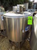 Ermicon (Packo) Aprox. 200L/52 Gal. S/S Jacketed Farm Tank with Hinged Lid, Twin Blade Prop, Motor