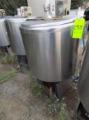 Ermicon (Packo) Aprox. 200L/52 Gal. S/S Jacketed Farm Tank with Hinged Lid, Twin Blade Prop, Motor