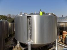 Dome-Top Cone-Bottom S/S Tank with Top Mounted Manhole and Inspection Glass (Utilized for Cheese)
