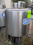 Ermicon (Packo) Aprox. 200L/52 Gal. S/S Jacketed Farm Tank with Hinged Lid, Twin Blade Prop, Motor