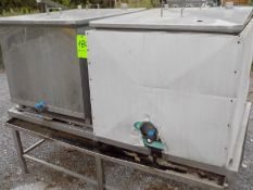 All S/S Square Tanks with Lids and Inlet Connections, DIN 40 (NOTE: Purchased 