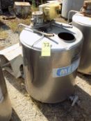 Japy Aprox. 320 L/85 Gal. Jacketed S/S Farm Tank with Hinged Lid, Twin Blade Prop, Motor with