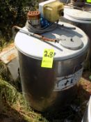 Japy Aprox. 320 L/85 Gal. Jacketed S/S Farm Tank with Hinged Lid, Twin Blade Prop, Motor with