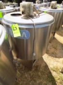 Ermicon (Packo) Aprox. 300L/79 Gal. S/S Jacketed Farm Tank with Hinged Lid, Twin Blade Prop, Motor