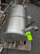 Aprox. 300 L /79 Gal. S/S Balance Tank includes Cover, Butterfly Valve, DIN 50, Connection Clamps,