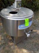 Ermicon (Packo) Aprox. 200L/52 Gal. S/S Jacketed Farm Tank with Hingd Lid, Twin Blade Prop, Motor