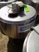 Ermicon (Packo) Aprox. 200L/52 Gal. S/S Jacketed Farm Tank with Hinged Lid, Twin Blade Prop, Motor