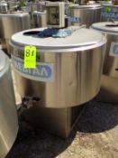 Ermicon (Packo) Aprox. 200L/52 Gal. S/S Jacketed Farm Tank with Hingd Lid, Twin Blade Prop, Motor