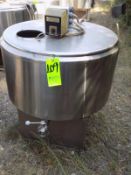 Ermicon (Packo) Aprox. 200L/52 Gal. S/S Jacketed Farm Tank with Hinged Lid, Twin Blade Prop, Motor