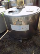 JAPY ,650L , S/S Jacketed Farm Tank , Twin Blade Prop ,Motor With Freon Condenser and Control Unit,