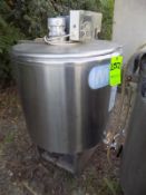Ermicon (Packo) Aprox. 200L/52 Gal. S/S Jacketed Farm Tank with Hinged Lid, Twin Blade Prop, Motor