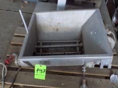 S/S Hopper with Single Screw Auger and Paddle Mixer, ABB Drive Motor and Connection Type DIN EUR