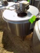 Ermicon (Packo) Aprox. 200L/52 Gal. S/S Jacketed Farm Tank with Hinged Lid, Twin Blade Prop, Motor