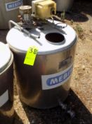 Japy Aprox. 320 L/85 Gal. Jacketed S/S Farm Tank with Hinged Lid, Twin Blade Prop, Motor with