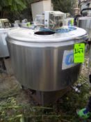 Ermicon (Packo) Aprox. 200L/52 Gal. S/S Jacketed Farm Tank with Hinged Lid, Twin Blade Prop, Motor