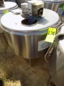 Ermicon (Packo) Aprox. 200L/52 Gal. S/S Jacketed Farm Tank with Hinged Lid, Twin Blade Prop, Motor
