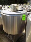 Ermicon (Packo) Aprox. 300L/79 Gal. S/S Jacketed Farm Tank with Hinged Lid, Twin Blade Prop, Motor
