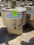 Ermicon (Packo) Aprox. 200L/52 Gal. S/S Jacketed Farm Tank with Hingd Lid, Twin Blade Prop, Motor