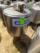 Ermicon (Packo) Aprox. 200L/52 Gal. S/S Jacketed Farm Tank with Hingd Lid, Twin Blade Prop, Motor