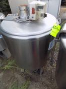 Ermicon (Packo) Aprox. 200L/52 Gal. S/S Jacketed Farm Tank with Hinged Lid, Twin Blade Prop, Motor