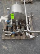 Assorted Parts of Milk Tank Receiving System includes S/S Air Valves, Pressure Release Valve, Closed