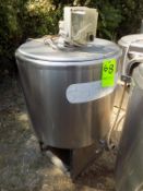 Ermicon (Packo) Aprox. 200L/52 Gal. S/S Jacketed Farm Tank with Hingd Lid, Twin Blade Prop, Motor
