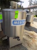 Ermicon (Packo) Aprox. 200L/52 Gal. S/S Jacketed Farm Tank with Hinged Lid, Twin Blade Prop, Motor