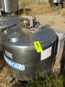 Japy Aprox. 320 L/85 Gal. Jacketed S/S Farm Tank with Hinged Lid, Twin Blade Prop, Motor with