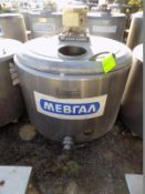 ALFA LAVAL , 330L, S/S Jacketed Farm Tank With Twin Blade Prop , With Missing Hinged Lid Missing ,