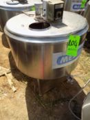 Ermicon (Packo) Aprox. 200L/52 Gal. S/S Jacketed Farm Tank with Hinged Lid, Twin Blade Prop, Motor