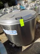 ALFA LAVAL , 1030L, S/S Jacketed Farm Tank With Twin Blade Prop , With Hinged Lid , Motor With Freon