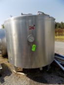 Paasch Silkebeorg Aprox. 4000 L/1056 Gal. S/S Tan, Model SBQ with Top Manhole and Tempress Gauge EUR