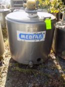 ALFA LAVAL , 600L, S/S Jacketed Farm Tank With Twin Blade Prop , With Hinged Lid , Motor With