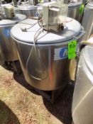 Ermicon (Packo) Aprox. 200L/52 Gal. S/S Jacketed Farm Tank with Hingd Lid, Twin Blade Prop, Motor