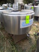 Ermicon (Packo) Aprox. 200L/52 Gal. S/S Jacketed Farm Tank with Hinged Lid, Twin Blade Prop, Motor