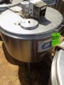 Ermicon (Packo) Aprox. 200L/52 Gal. S/S Jacketed Farm Tank with Hinged Lid, Twin Blade Prop, Motor