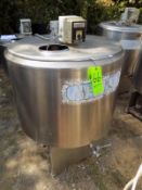 Ermicon (Packo) Aprox. 300L/79 Gal. S/S Jacketed Farm Tank with Hinged Lid, Twin Blade Prop, Motor