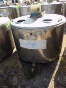 JAPY ,650L , S/S Jacketed Farm Tank , Twin Blade Prop ,Motor With Freon Condenser and Control Unit,