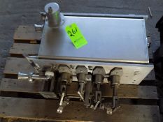 4-Station Cup Filling Station with Level System in Tank and Sprayball for CIP Connection (NOTE: