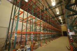 (20) Sect @ 2 Deep @ 4 - High Pallet Racking with Aprox 24 ft H Uprights, 4