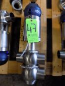 Bardiani 4-Way Clamp Type/Welded S/S Air Valve with Giotto Top and 80 cm Outlets (New)