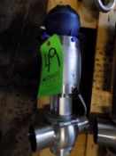 Bardiani 3-Way Clamp/Type/Welded T-Style S/S Air Valve with Giotto Top and 70 cm Outlets (New)